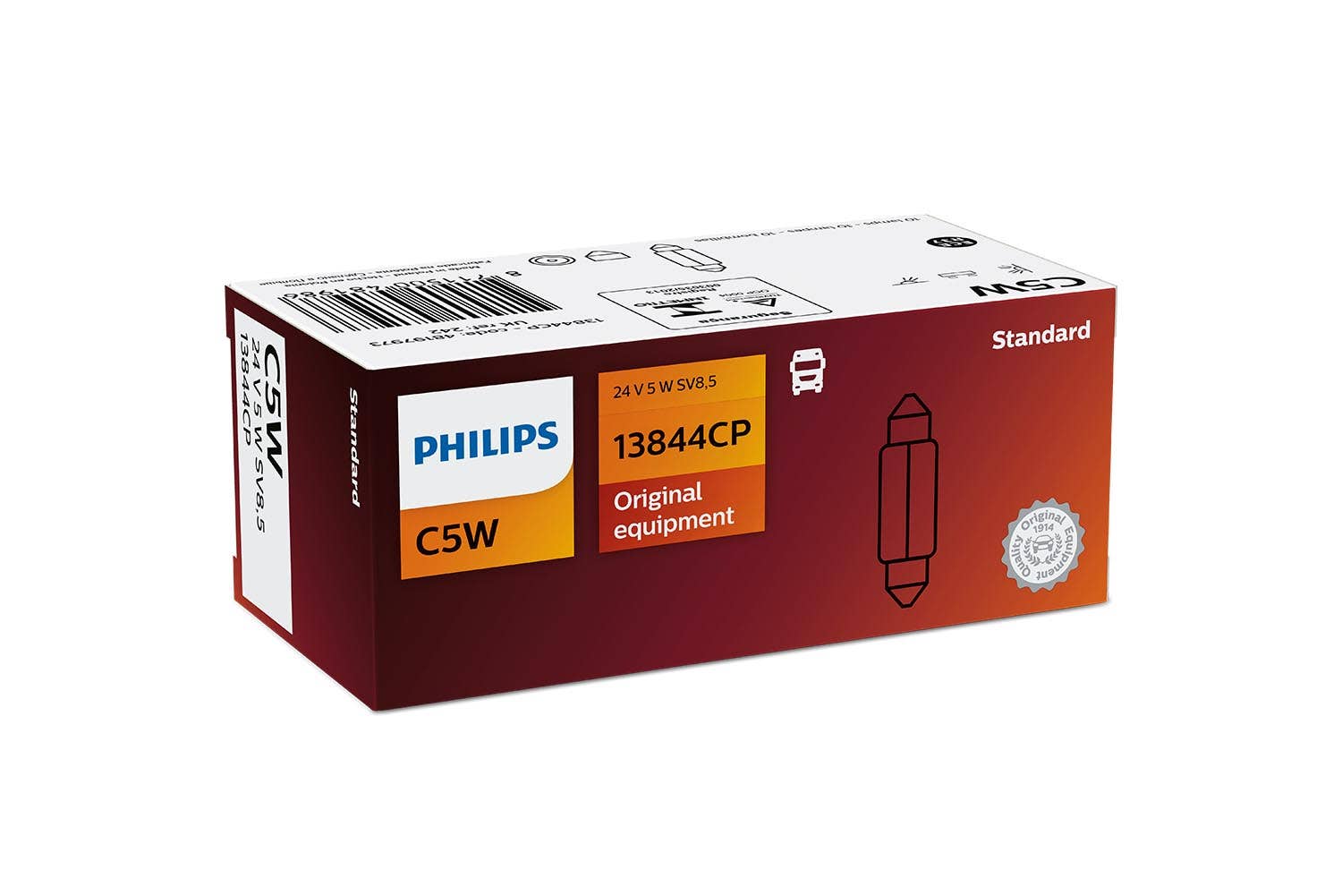 Philips pære C5W Festoon 10 pakning 1 Philips pære C5W Festoon 10 pakning