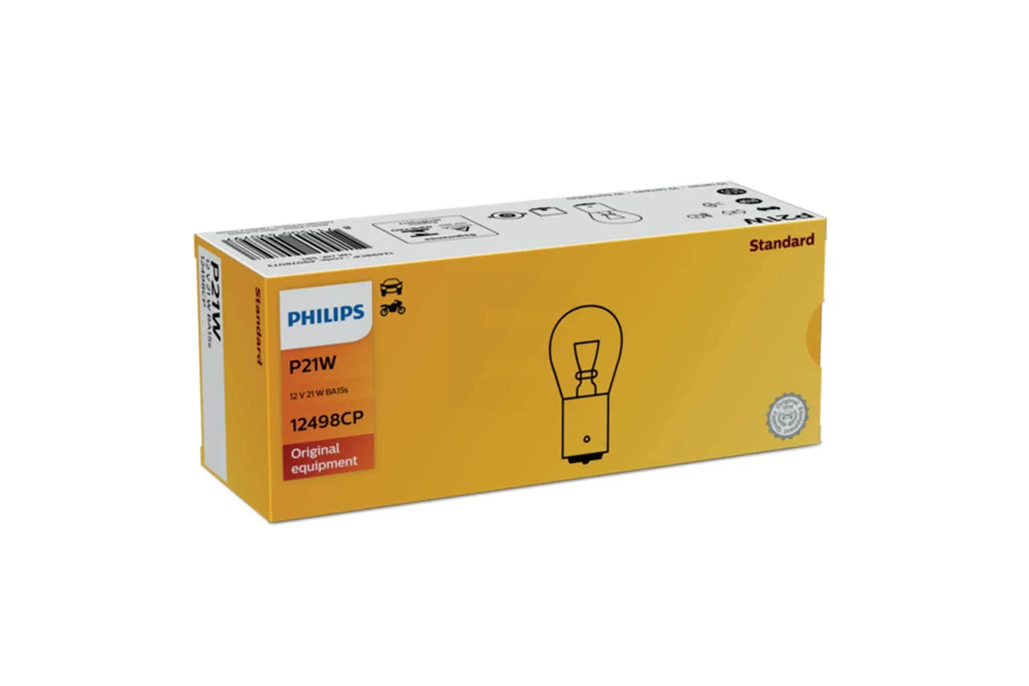 Philips P21W pære 10 pakning
