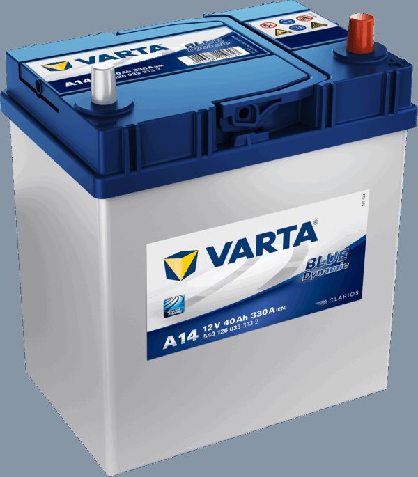 VARTA Blue Dynamic Batteri 12V 40AH 330CCA (187x127x200/227mm) +høyre A14