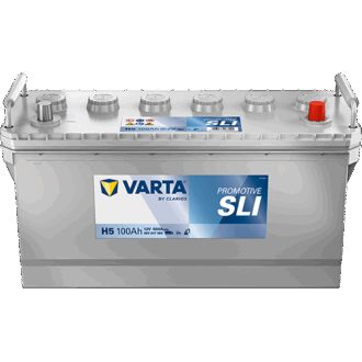 VARTA Promotive SLI Batteri 12V 100AH 600CCA (413x175x200/220mm) +høyre H5