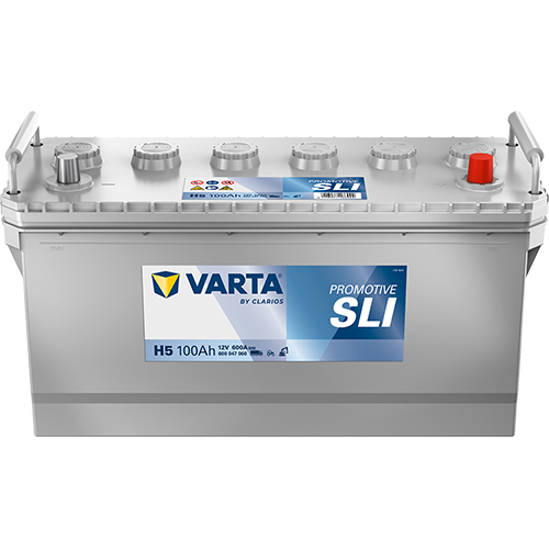 VARTA Promotive SLI Batteri 12V 100AH 600CCA (413x175x200/220mm) +høyre H5