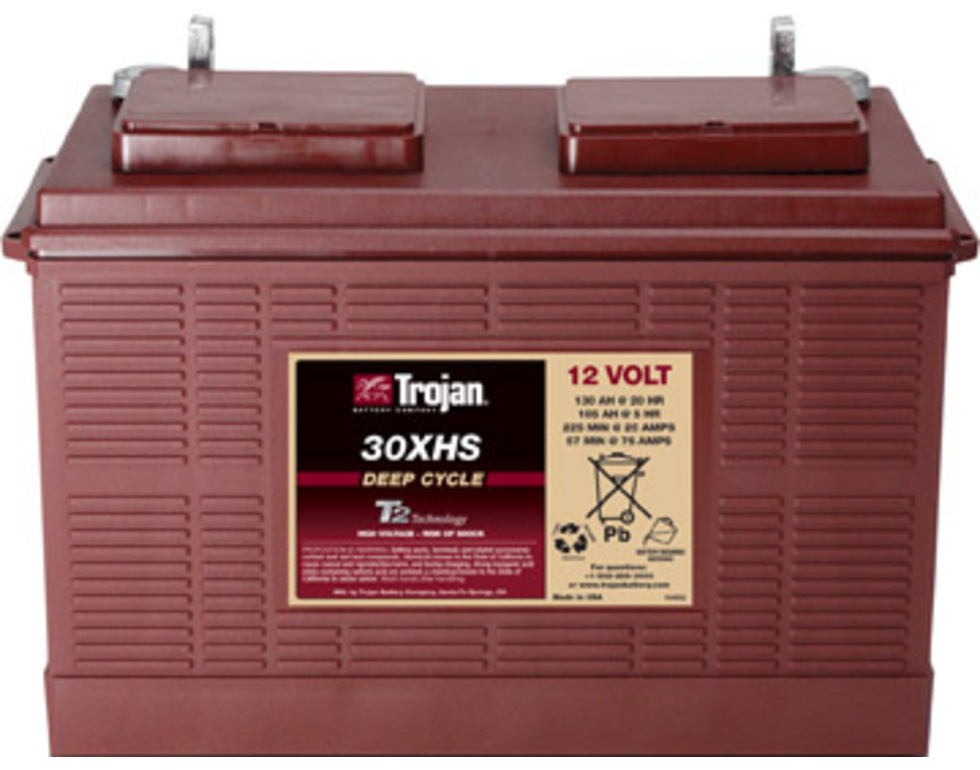 TROJAN Deep Cycle Traksjonsbatteri 12V 130AH (354x171x256mm) +venstre 1 TROJAN Deep Cycle Traksjonsbatteri 12V 130AH (354x171x256mm) +venstre
