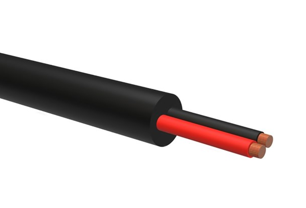 Dobbelisolert kabel 2x6mm2 rød/sort (metervare) 1 Dobbelisolert kabel 2x6mm2 rød/sort (metervare)