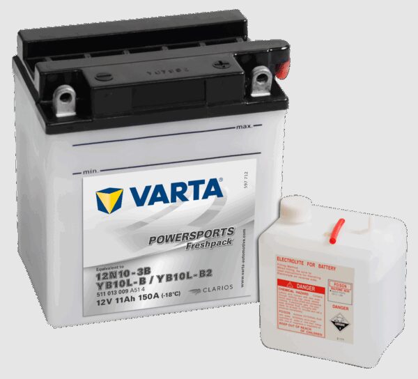 VARTA MC Batteri 12V 11AH 150CCA (136x91x146mm) +høyre YB10L-B2