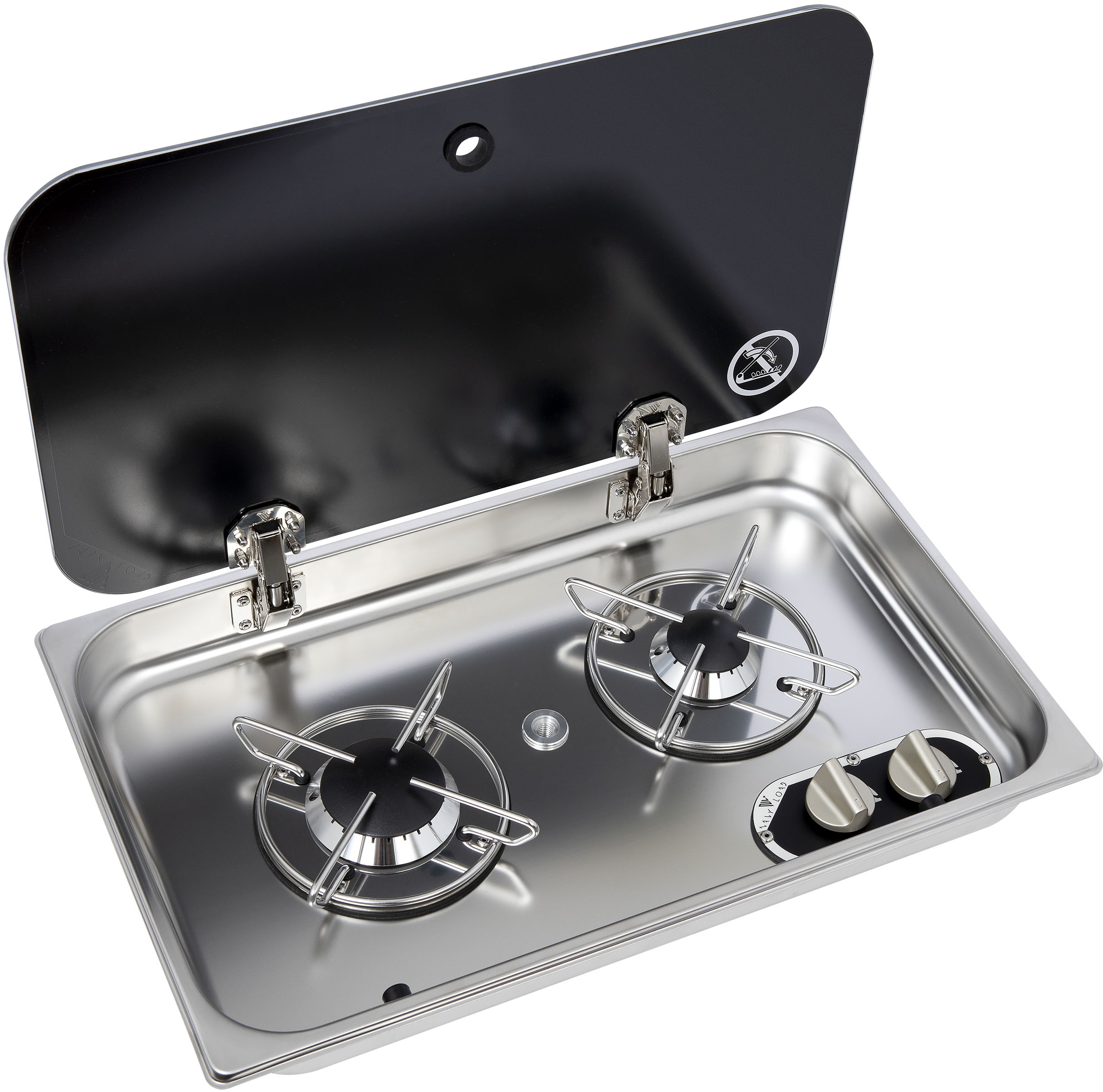 Stainless Steel Hob 2 gasskoketopp 1 Stainless Steel Hob 2 gasskoketopp