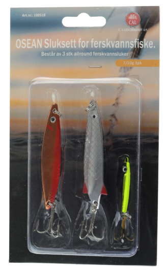 Osean Sluksett Ferskvann - 3 pk - 7 gr, 10gr