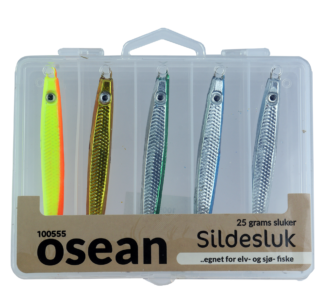 Osean sluksett Sildesluk - 5pk - 25gr - m/slukboks