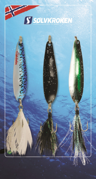 Sølvkroken sluksett Sjøørret III - 3pk - Morild Seatrout - 13gr