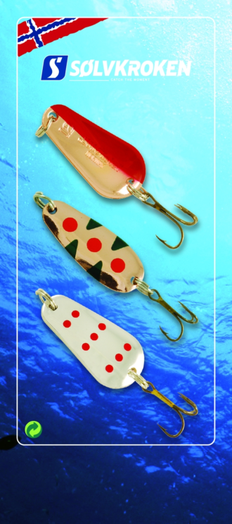 Sølvkroken sluksett Ørret - 3pk - 7 gr, 12gr