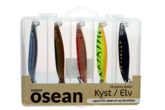 Osean sluksett Kyst / Elv - 5pk m/boks - 18gr