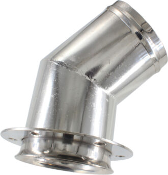 Eksosgjennomføring 45 grader 101 mm