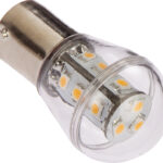 LED pære m/kuppel BA15S