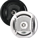 Høyttaler 6,5" m/ sorte og hvite griller