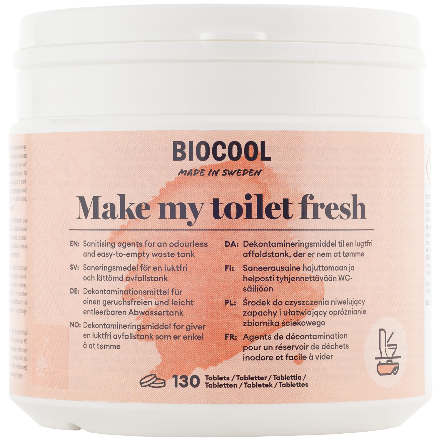 Biocool Make my toilet fresh 125 tabletter