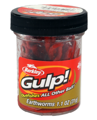 Gulp Meitemark - Fiskeagn - Rød - 10cm