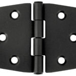 1852 Hengsel 74 x 74 mm syrefast sort