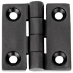 1852 Hengsel 38 x 38 mm syrefast sort