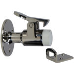 Dørholder hvit i rustfritt stål