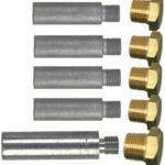 Anodesett Yanmar 6LP, 6LY, 4LHA, sink