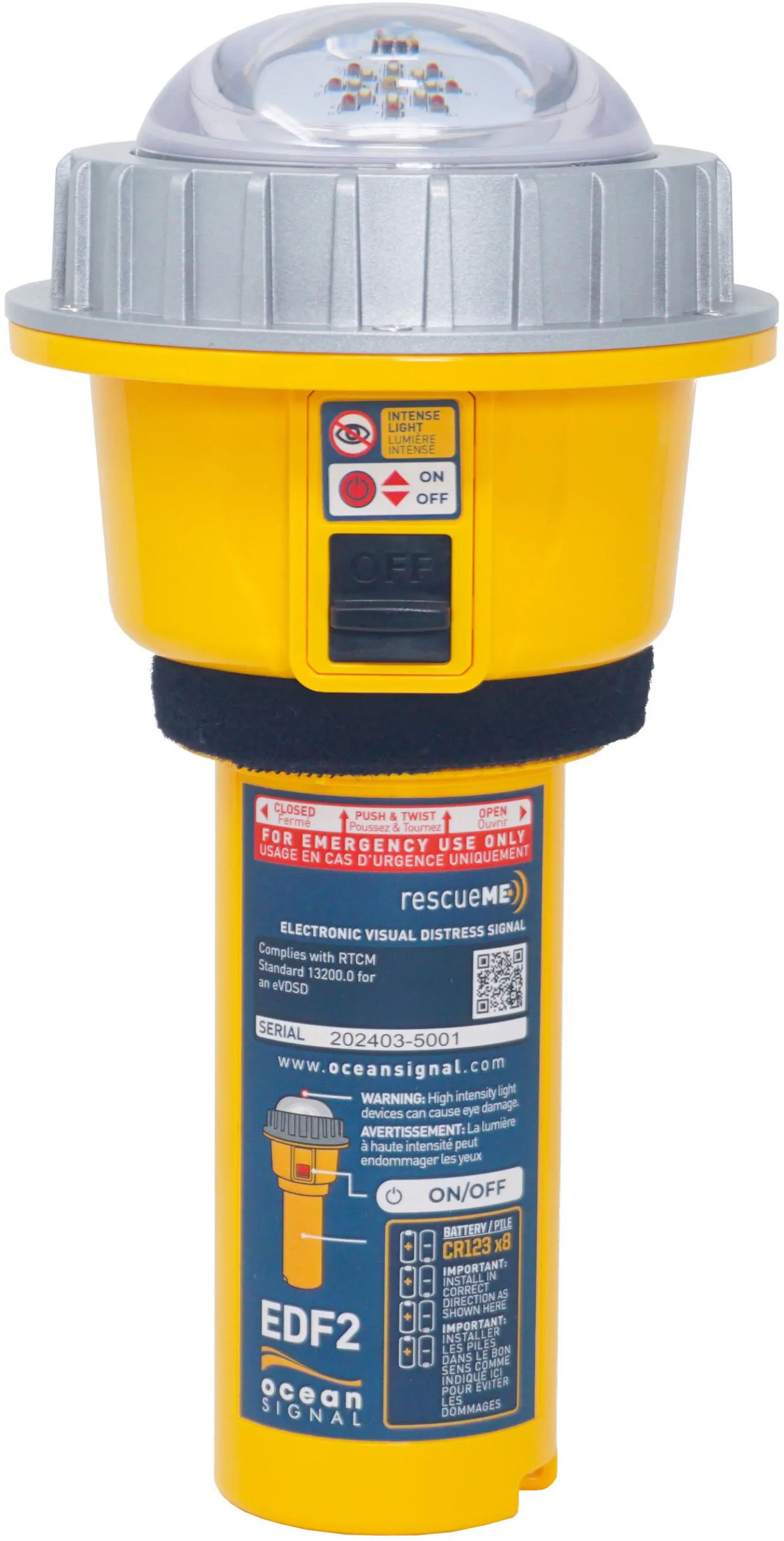 Ocean Signal rescueME EDF2 elektronisk nødbluss