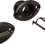 Lenseplugg m/skruehull nylon sort
