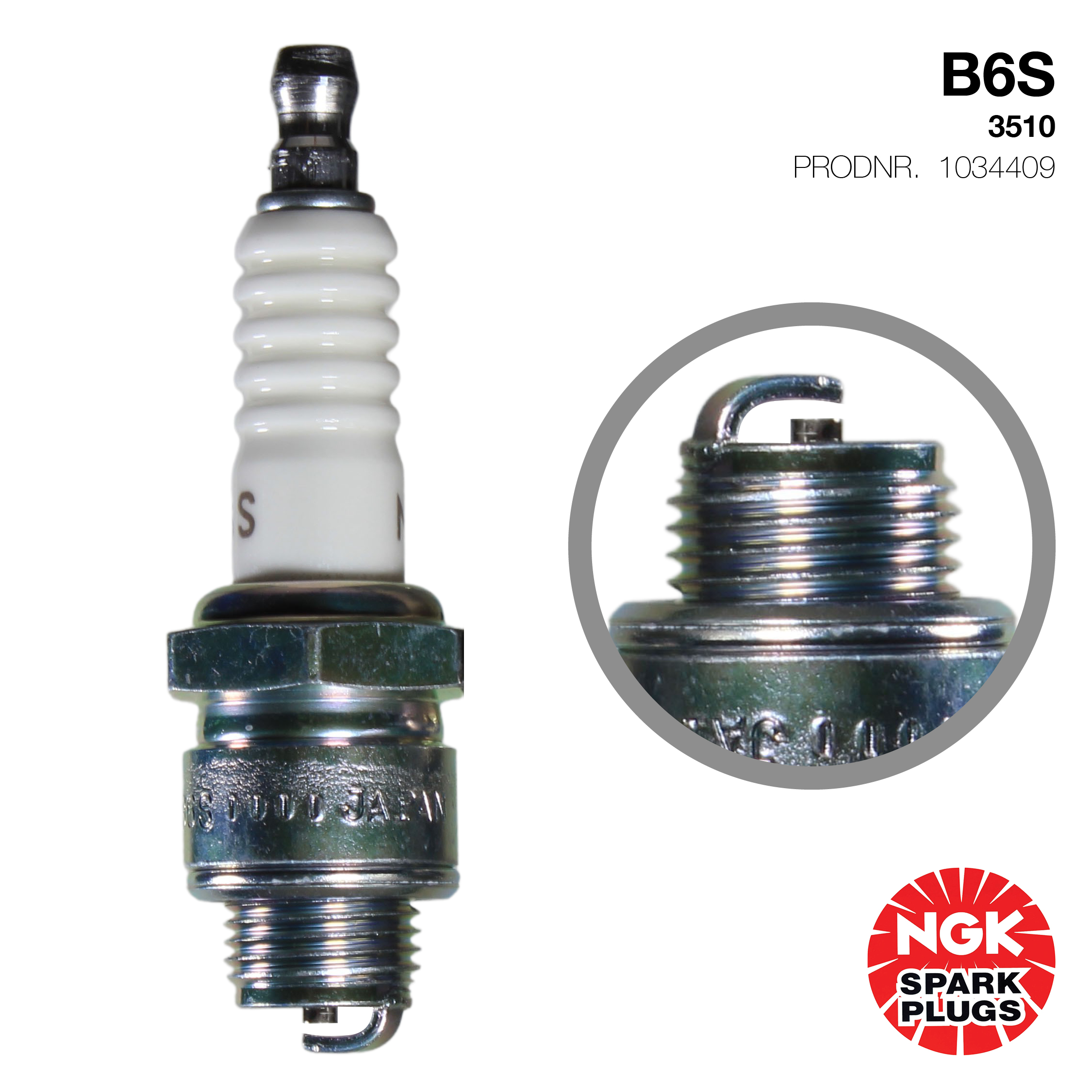 NGK Tennplugg B6S 1 NGK Tennplugg B6S