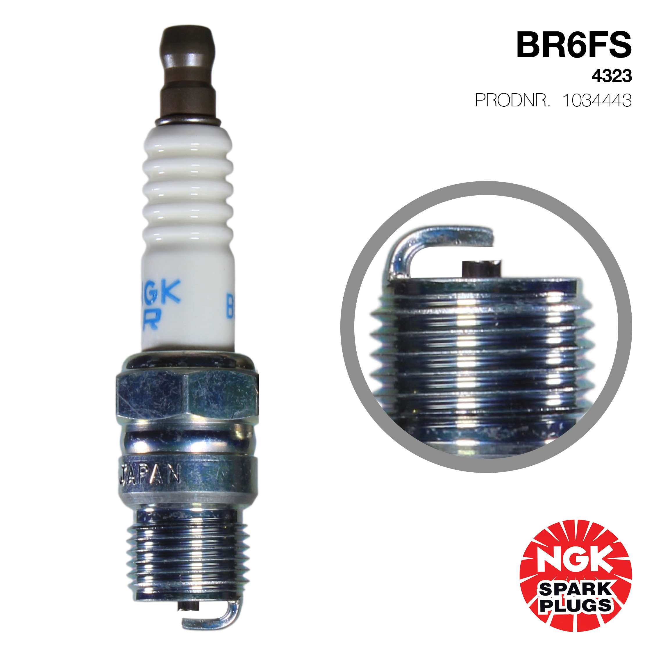 NGK Tennplugg BR6FS 1 NGK Tennplugg BR6FS