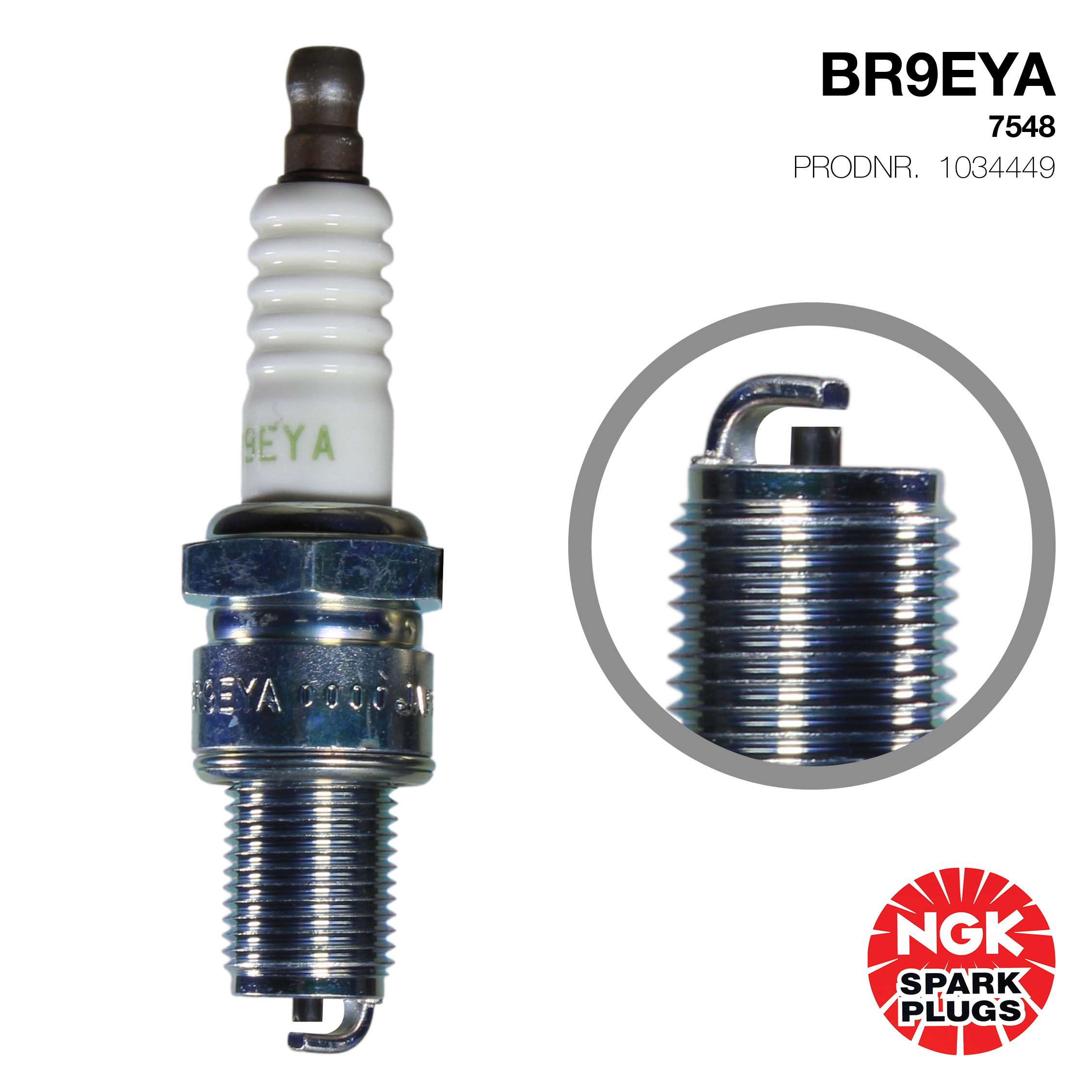 NGK Tennplugg BR9EYA 1 NGK Tennplugg BR9EYA