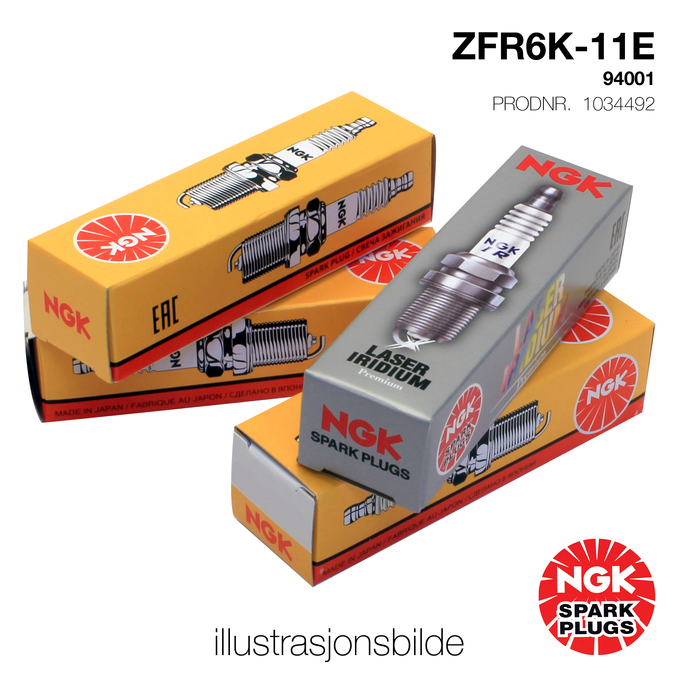 NGK Tennplugg ZFR6K-11E 1 NGK Tennplugg ZFR6K-11E