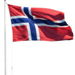 Norsk flagg til flaggstang, 400 cm