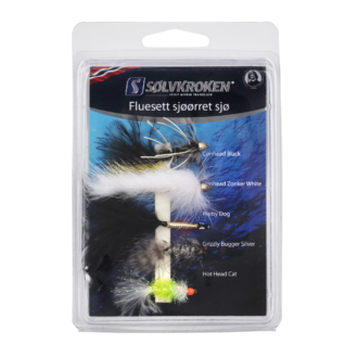 Sølvkroken Sjøørretsett Sjø - 5pk - Fluesett
