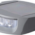1852 Bryggelys/vegglys alu LED m/solcelle