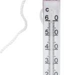 Badetermometer, orange topp, flytende