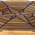 Bordplate Nautic Star, åttekantet Ø 55 cm
