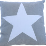 Pyntepute Big Star, grå 40 cm