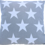Pyntepute Stars, grå 40 cm