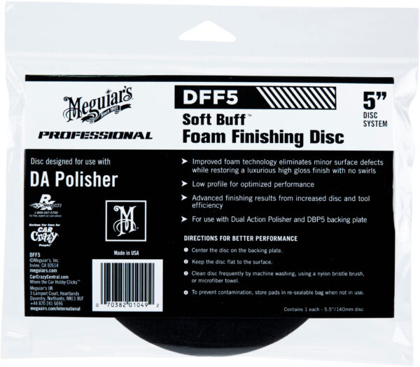 Meguiars Finishing Disc 5" svart