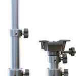 Bordsøyle 3 trinn m/svivel 290-690 mm