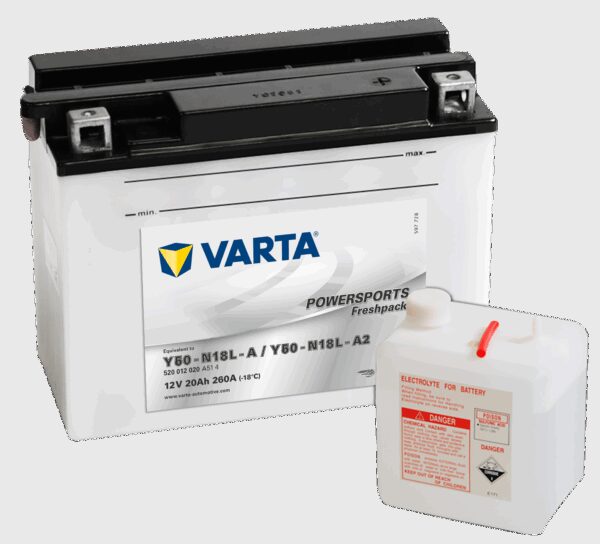 VARTA MC Batteri 12V 20AH 260CCA (207x92x164mm) +høyre Y50-N18L-A