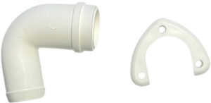 Port/Albue 22 mm, 90 grader (37075/275)