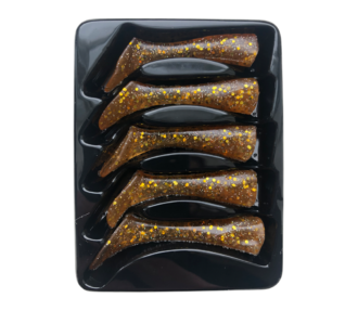 Headbanger Shad 11 Rep. tails, 5 pcs - Golden Glitter