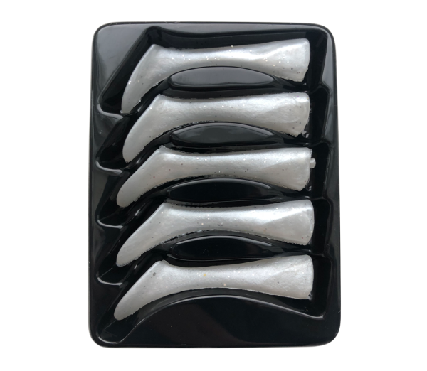 Headbanger Shad 11 Rep. tails, 5 pcs - Pearl White