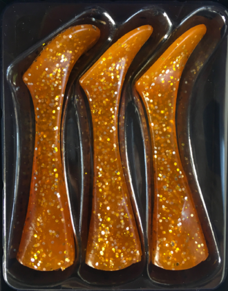 Headbanger Shad 16 Rep. tails, 3 pcs - Whisky