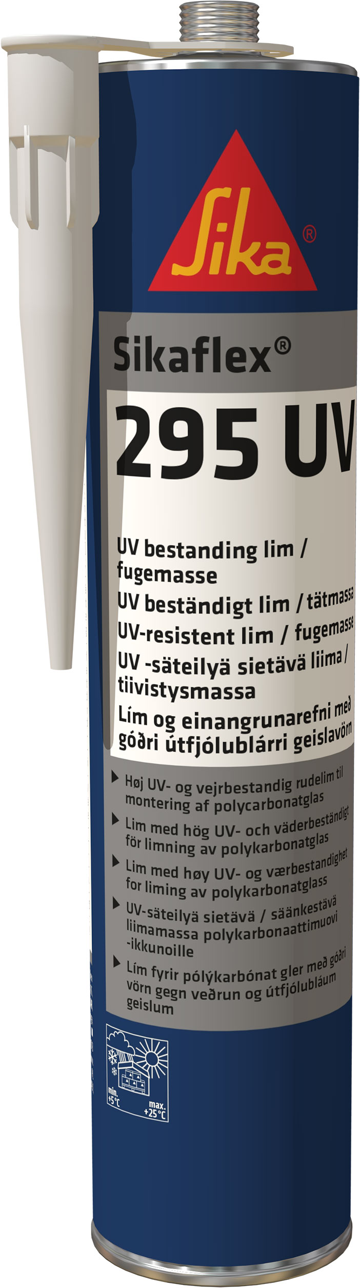 1080517_XL Sikaflex-295 UV Lim sort 300 ml - Bilde 1