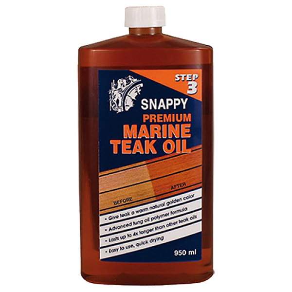 Snappy Premium Marine Teak Oil teakolje 950 ml 1 Snappy Premium Marine Teak Oil teakolje 950 ml