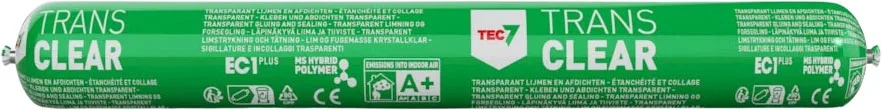Tec7 Trans Lim og fugemasse 600ml pølse clear - Bilde 1