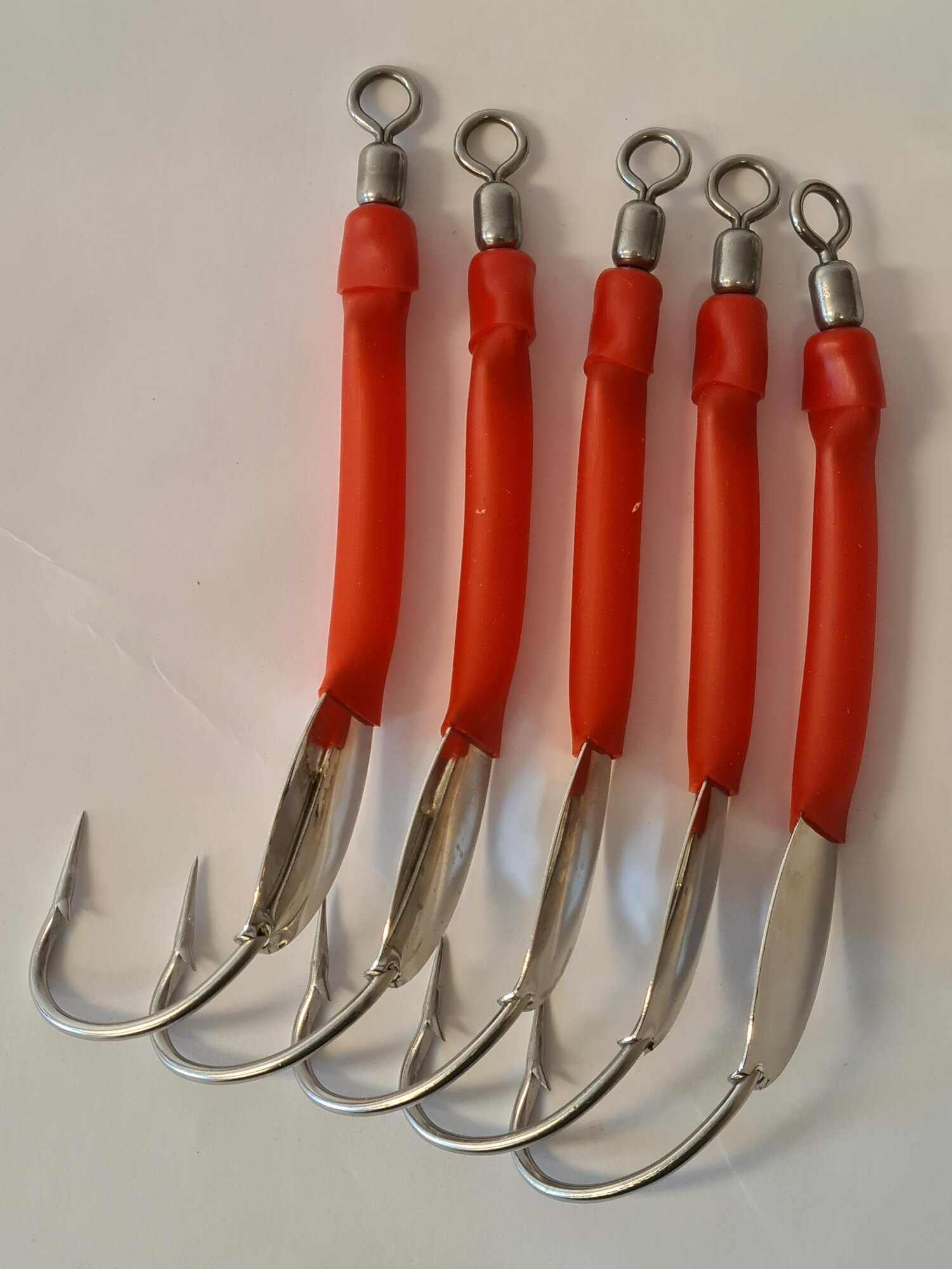 Faroe Sportfish Gummimakk m/plate - 5pk - Rød - Seirykk 2 Faroe Sportfish Gummimakk m/plate - 5pk - Rød - Seirykk - Bilde 3