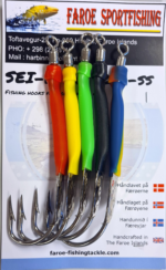 Faroe Sportfish Gummimakk m/plate - 5pk - Ass. - Seirykk