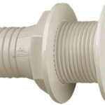 Skroggjennomføring nylon krem 1 1/2"