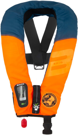 Forside 15 Baltic Epiq 165 E.I automatvest m/sele orange/marin